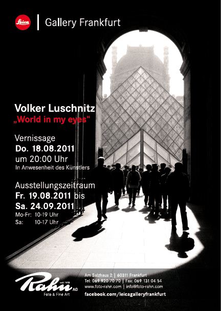 Poster exhibition World In My Eyes at Leica Gallery Frankfurt